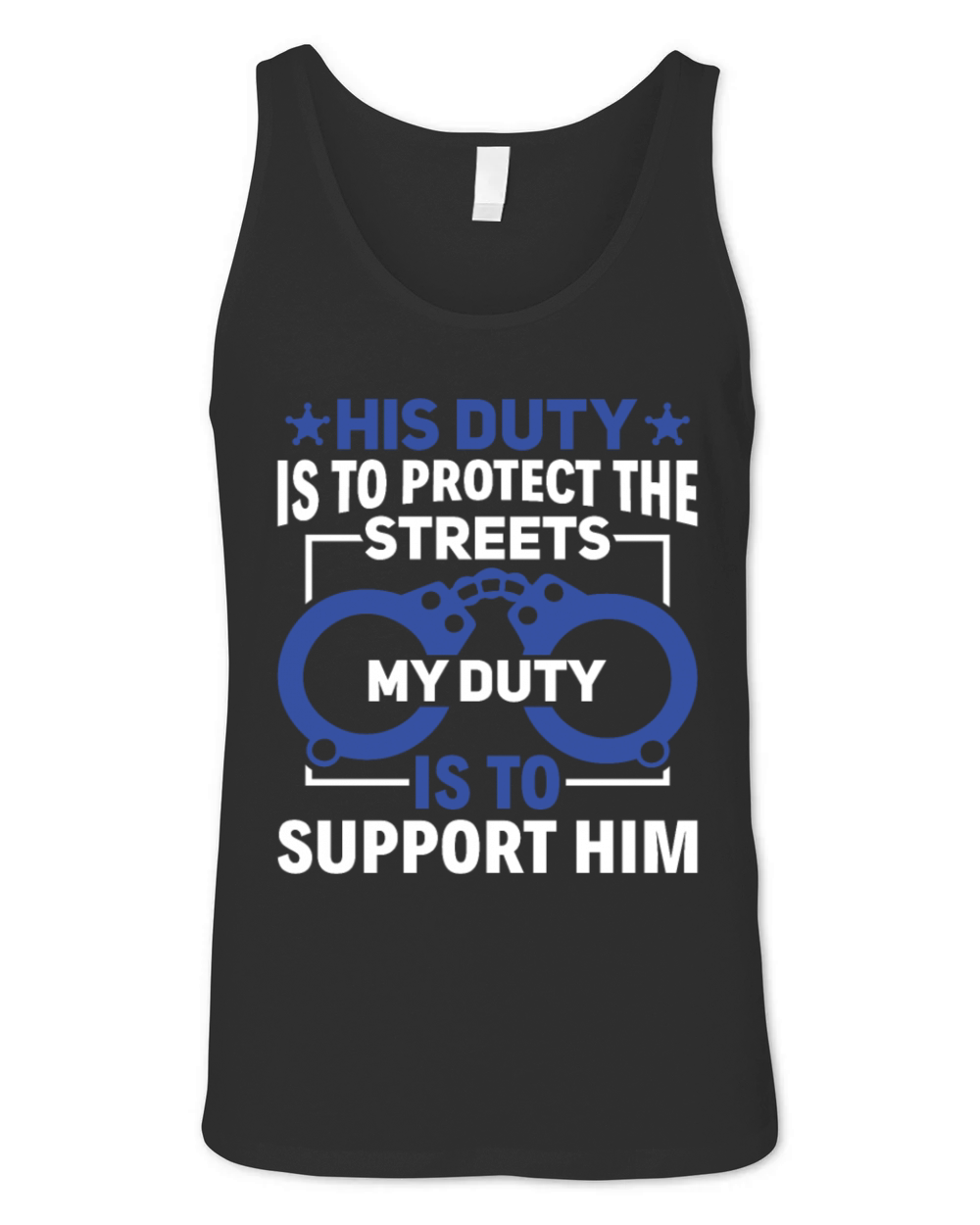 Protect the Streets - Police Officer Girlfriend Unisex Jersey Tank