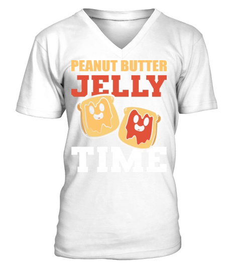 Butter Jelly Time Husband or Wife Gift V-Neck T-shirt
