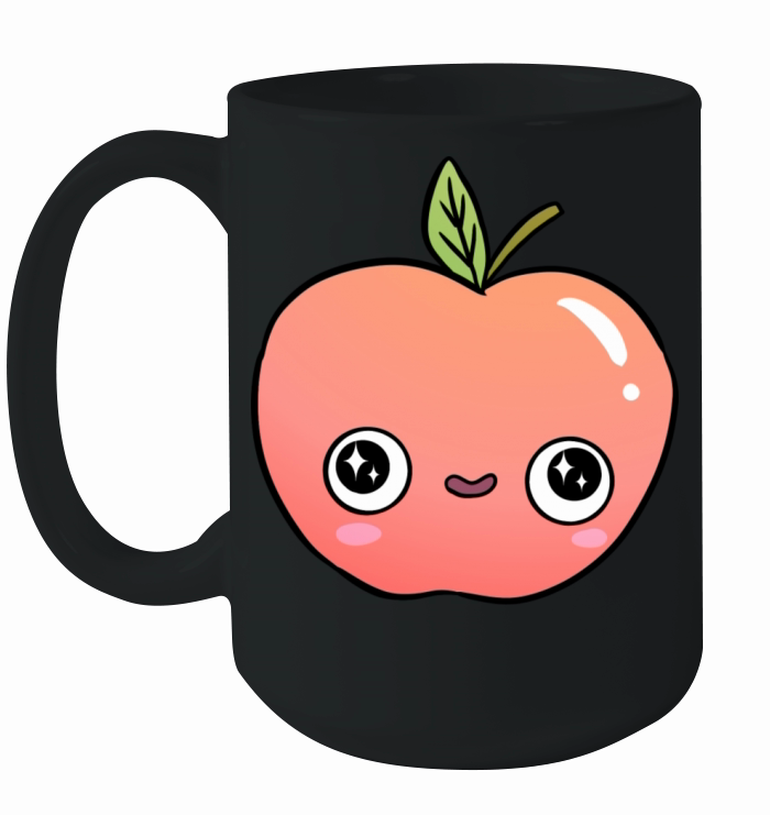 Cute Funny Apple Illustration Ceramic Mug