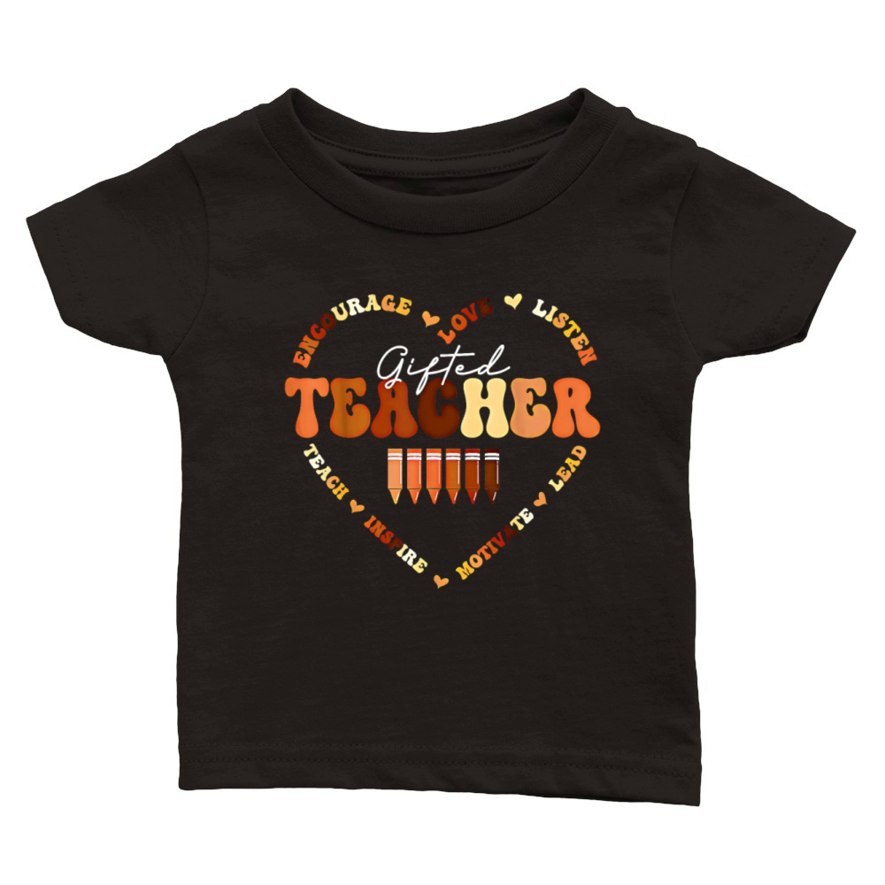 Back to School Black History Month Gifted Teacher Classic Baby Crewneck T-shirt