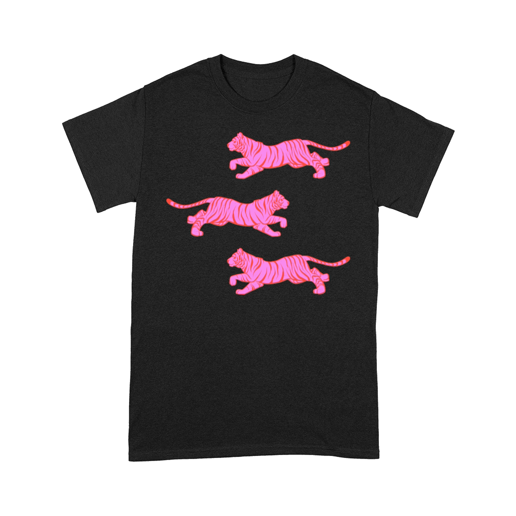 Hot Pink Tiger Trio Comfort T-shirt