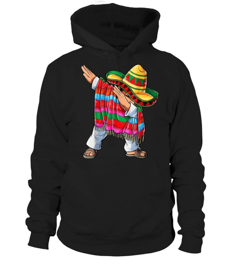 Dabbing Boys Men Mexican Dab Sombrero Poncho Cinco Hoodie Unisex