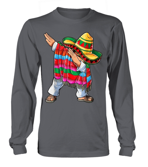 Dabbing Boys Men Mexican Dab Sombrero Poncho Cinco Long sleeved Unisex