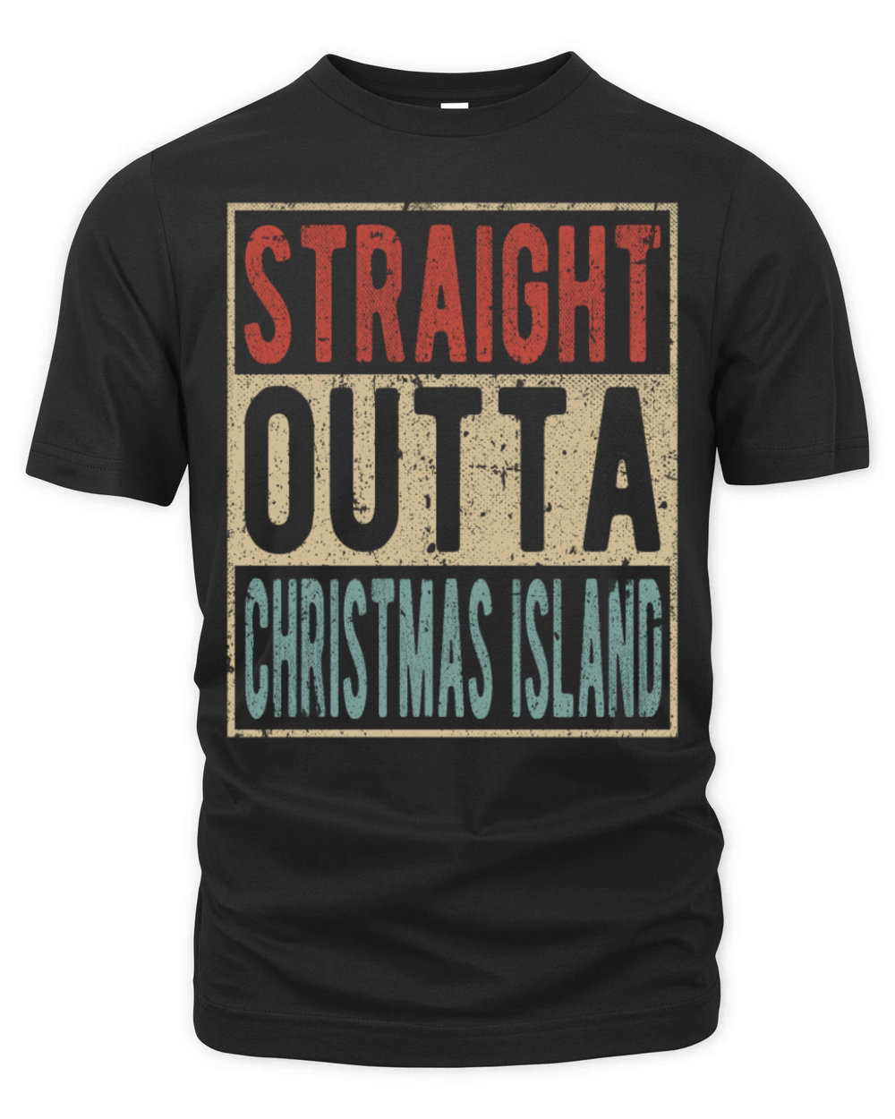 Straight outta Christmas Island Organic Unisex T-shirt
