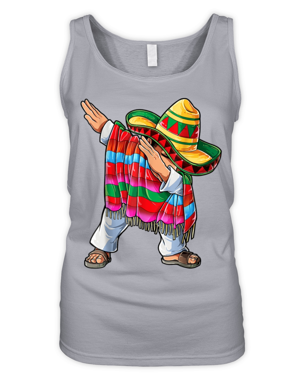 Dabbing Boys Men Mexican Dab Sombrero Poncho Cinco Organic Women's Tank Top