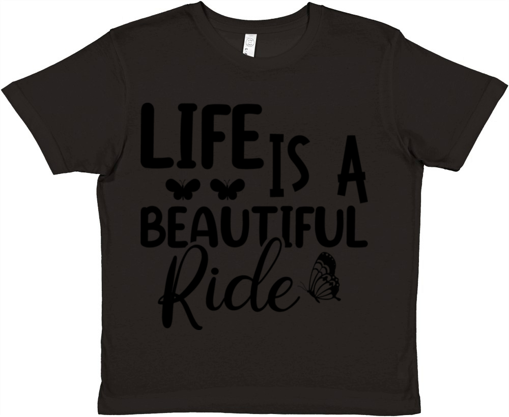Life Is A Beautiful Ride Premium Kids Crewneck T-shirt