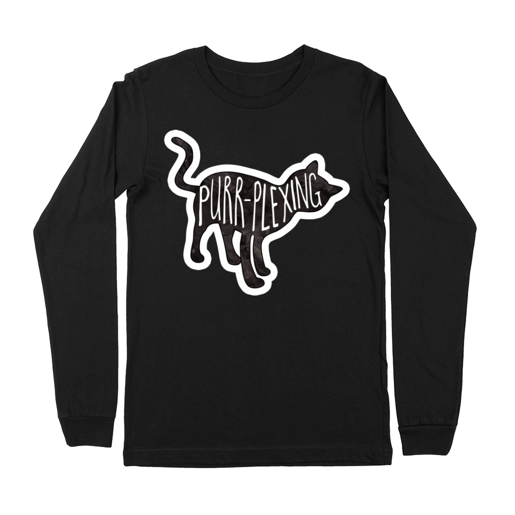 Purrplexing Funny Cat Design Premium Long Sleeve