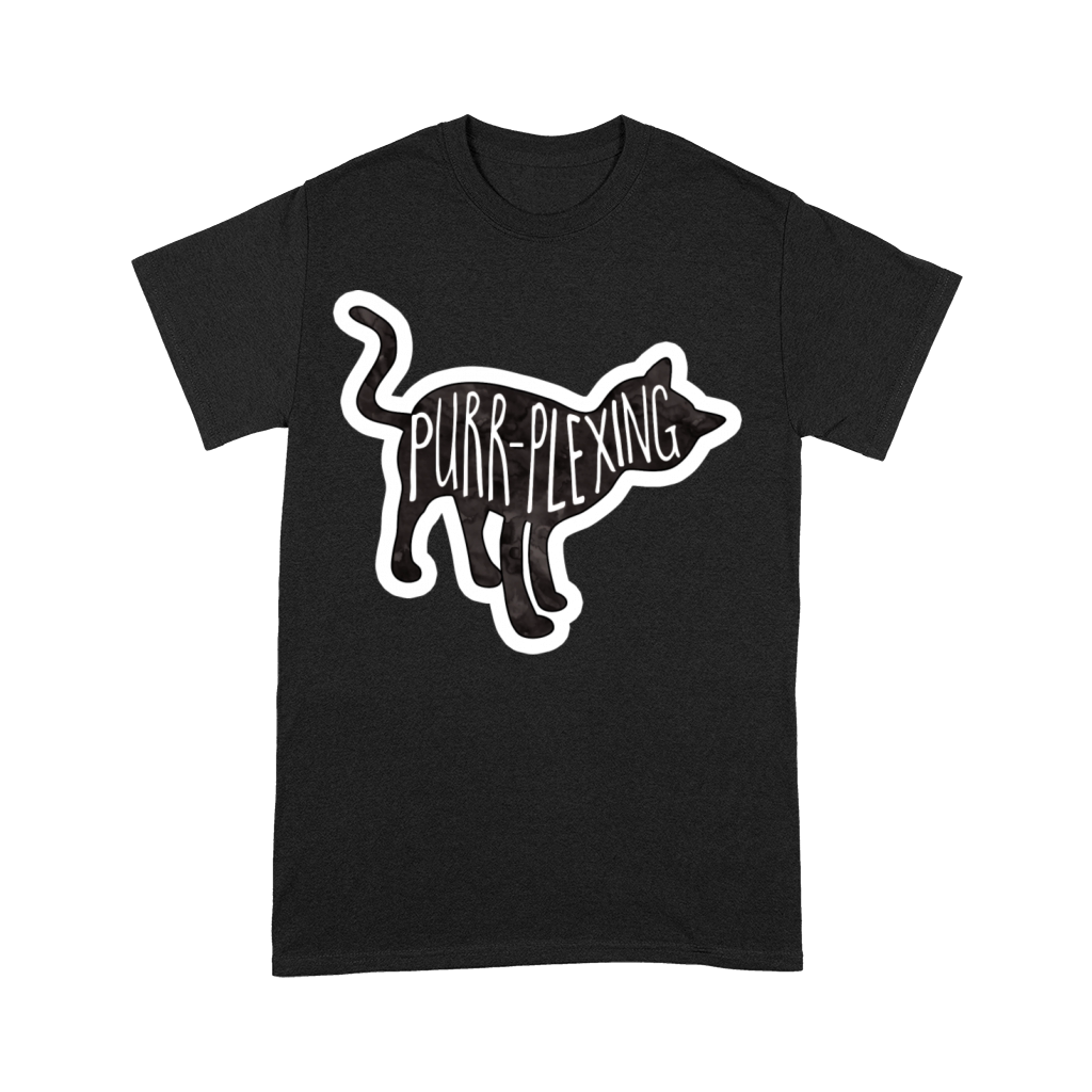 Purrplexing Funny Cat Design Premium T-shirt