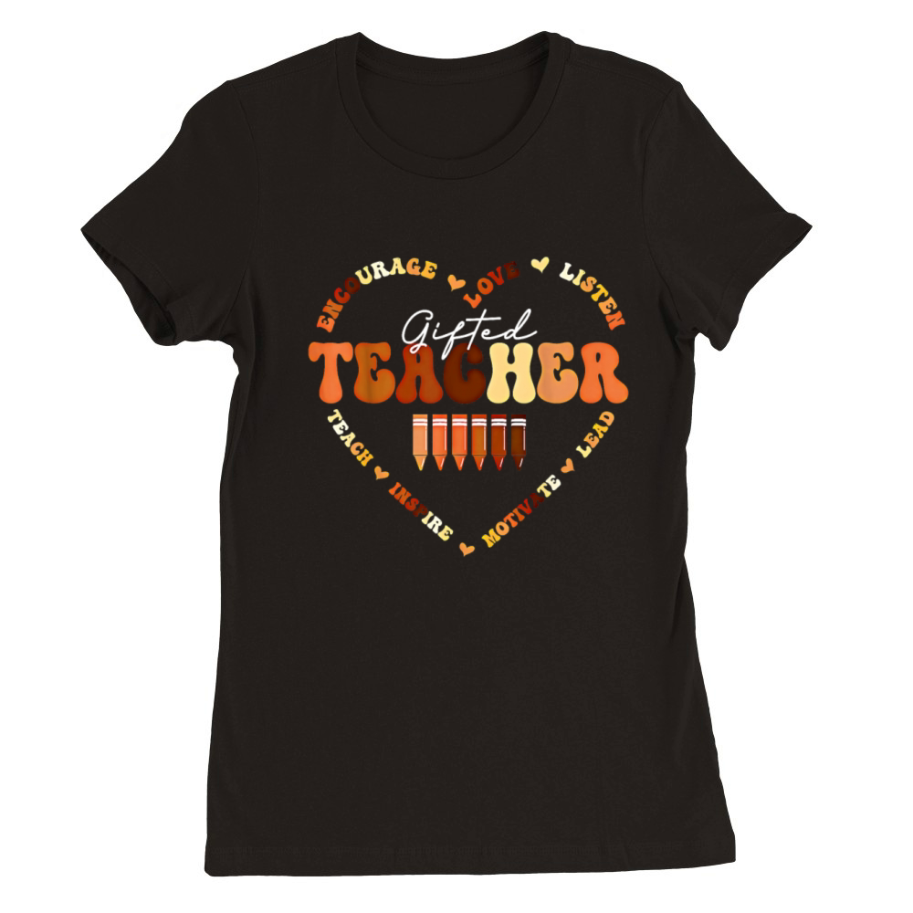 Back to School Black History Month Gifted Teacher Premium Womens Crewneck T-shirt