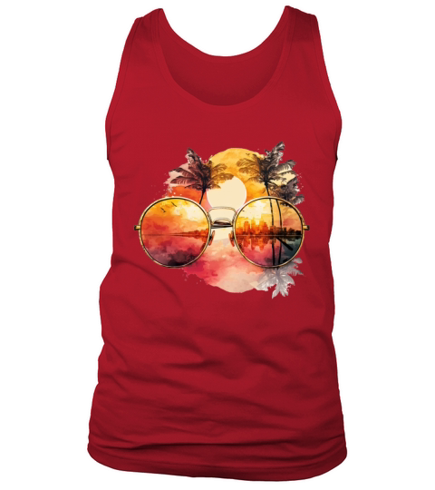 Vintage Sunglasses Tank Top Unisex