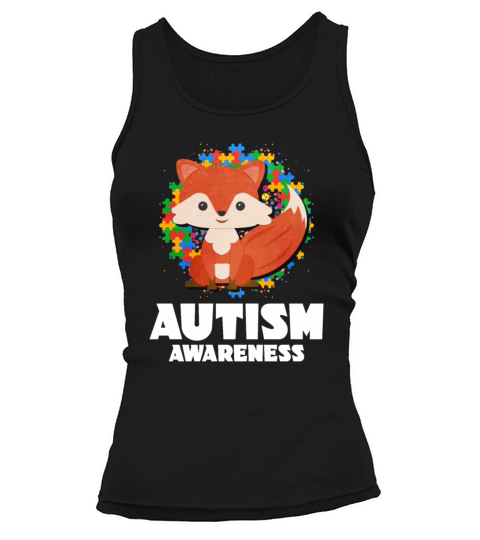 Autism Awareness Fox Tank top Woman