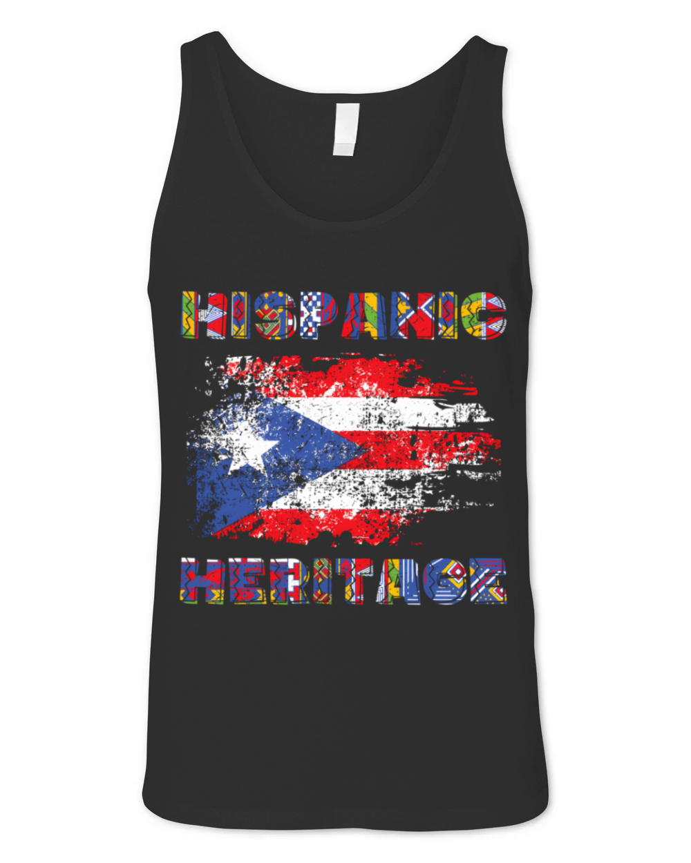 Puerto Rico Hispanic Heritage Month Unisex Jersey Tank