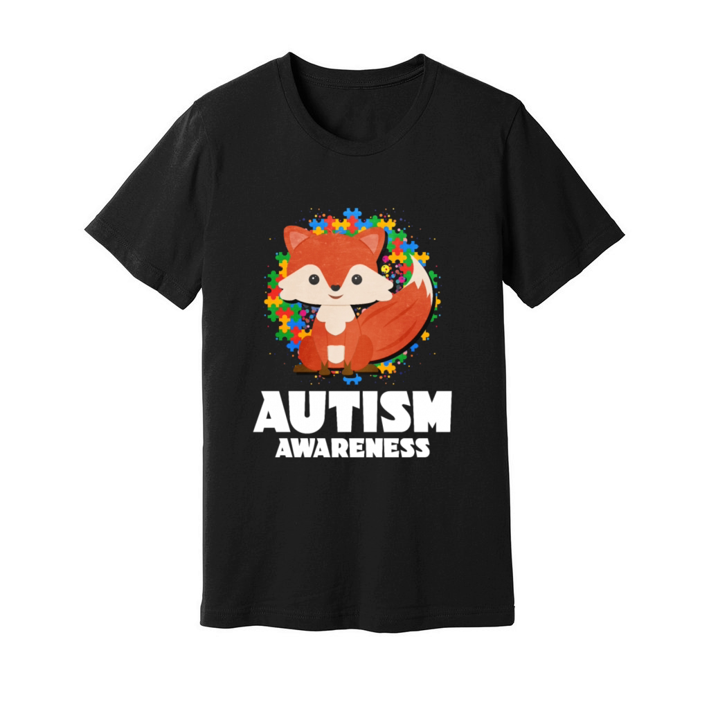 Autism Awareness Fox Unisex Jersey Tee
