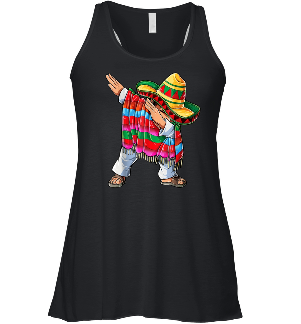 Dabbing Boys Men Mexican Dab Sombrero Poncho Cinco Women's Flowy Tank Top
