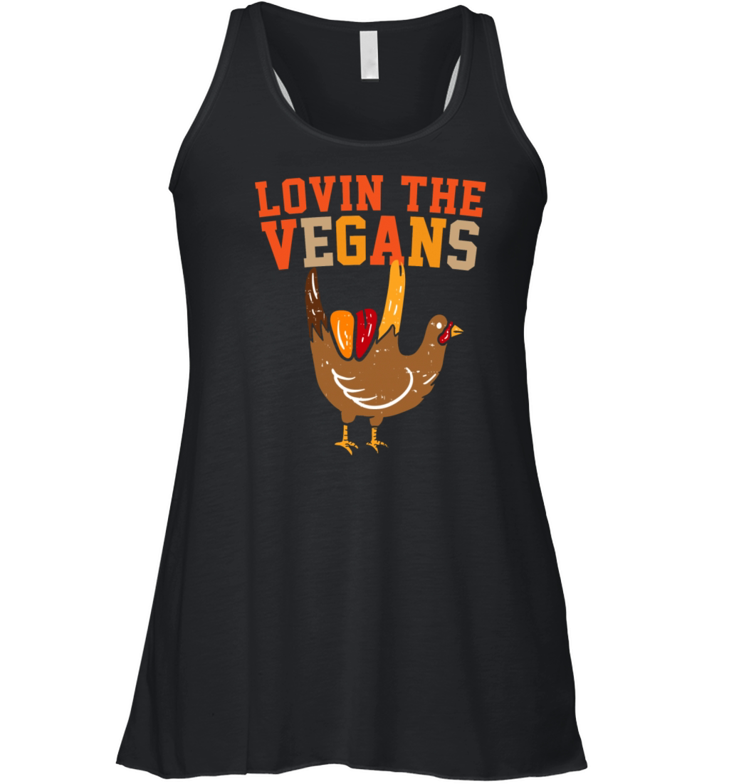 Vegan Wobble Feast Mode American Football Women's Flowy Tank Top