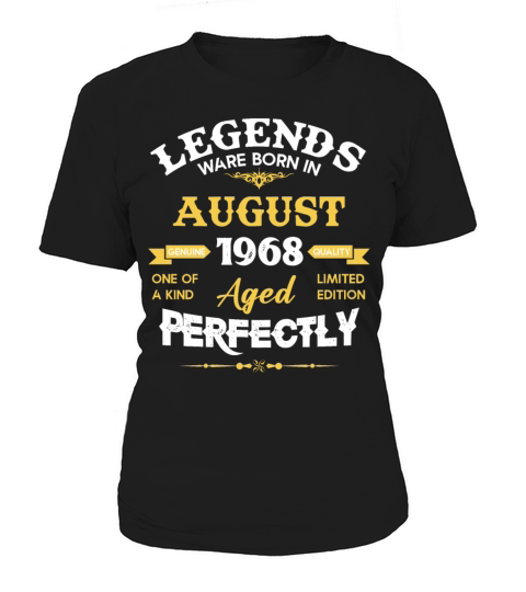 Vintage Aged To Perfection August 1968 Women's T-Shirt
