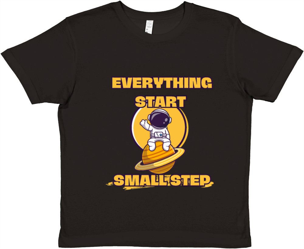 EVERYTHING START SMALL STEP Premium Kids Crewneck T-shirt