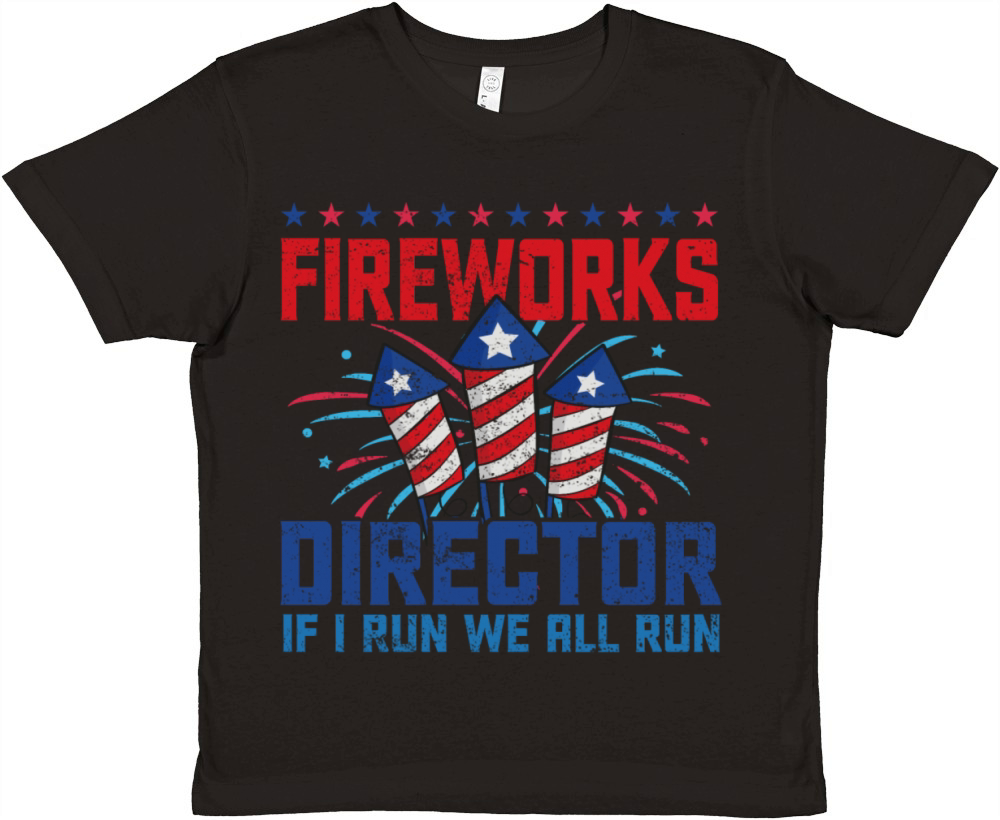 Fireworks director if i run we all run Premium Kids Crewneck T-shirt