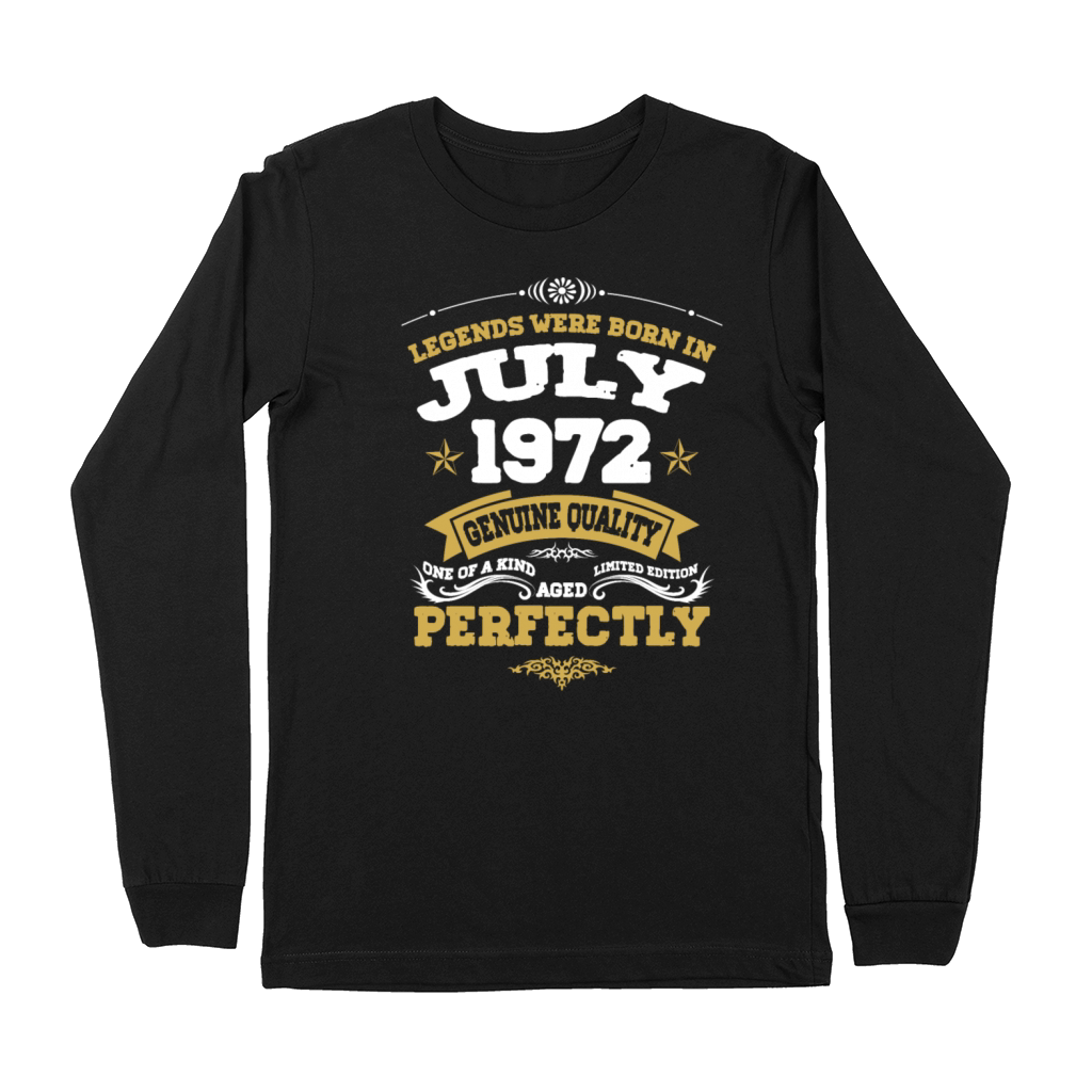 Vintage Aged To Perfection July 1972 Premium Long Sleeve
