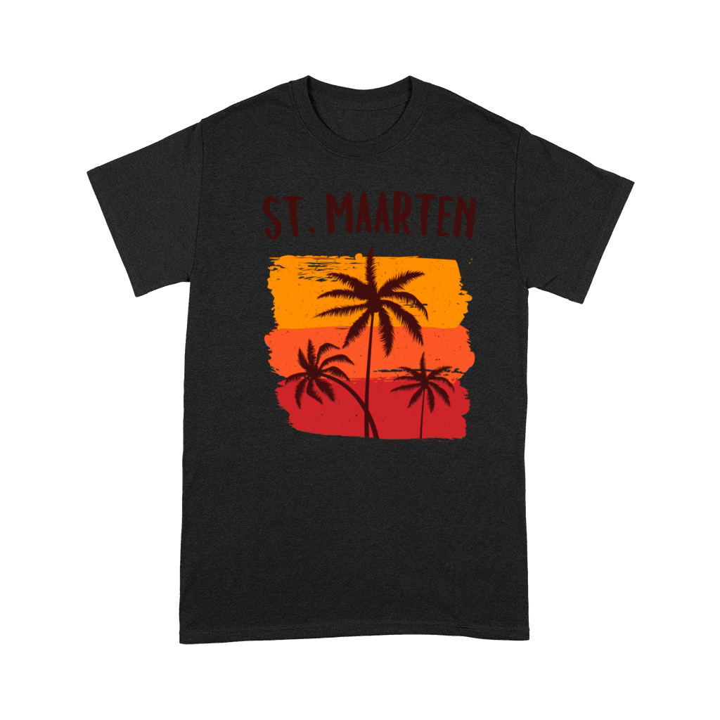St Maarten Retro Vacation Souvenir Premium T-shirt