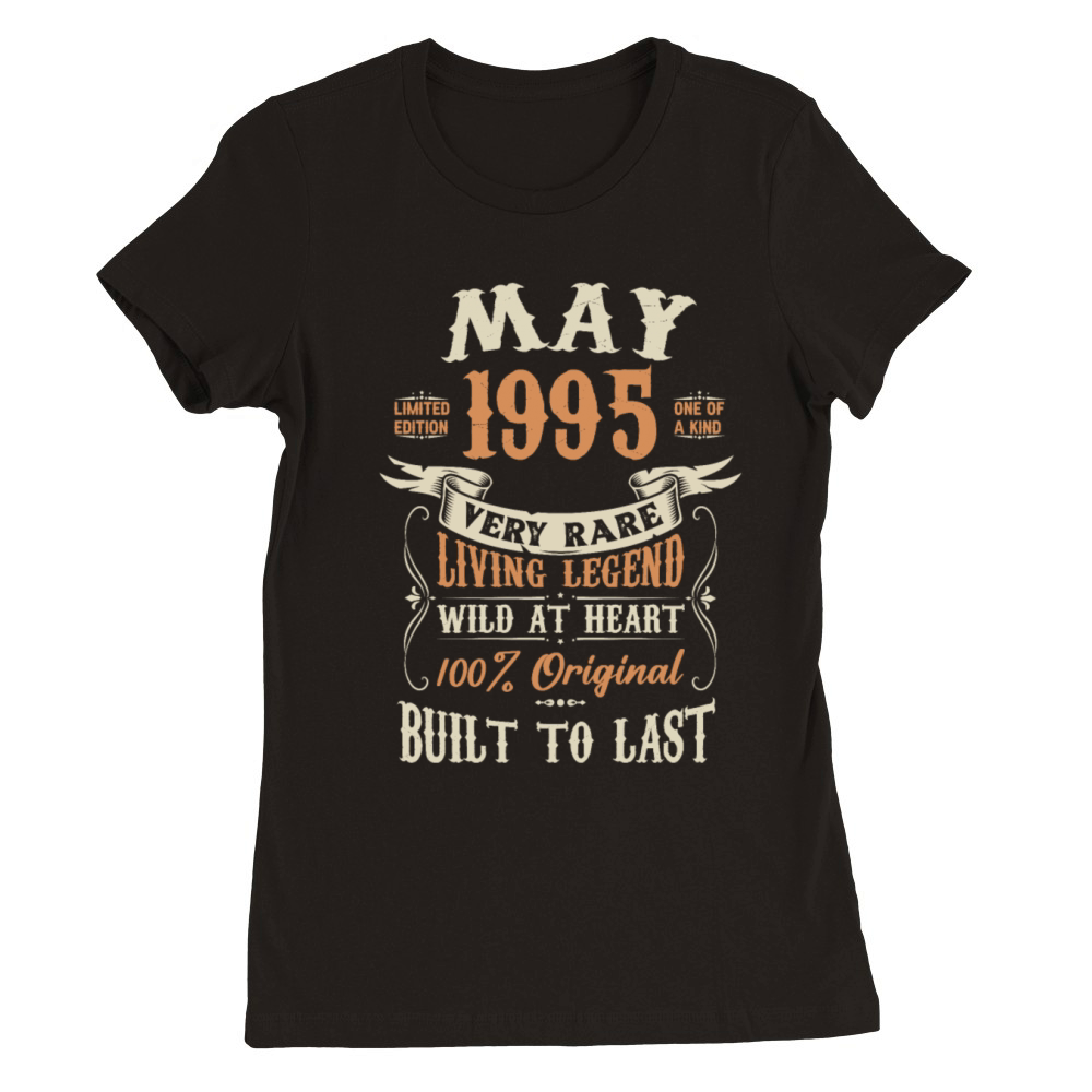 May 1995 Birthday Surprise Premium Womens Crewneck T-shirt