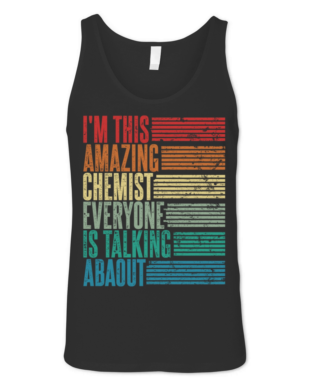 Vintage Chemist Profession Gift Retro Unisex Jersey Tank