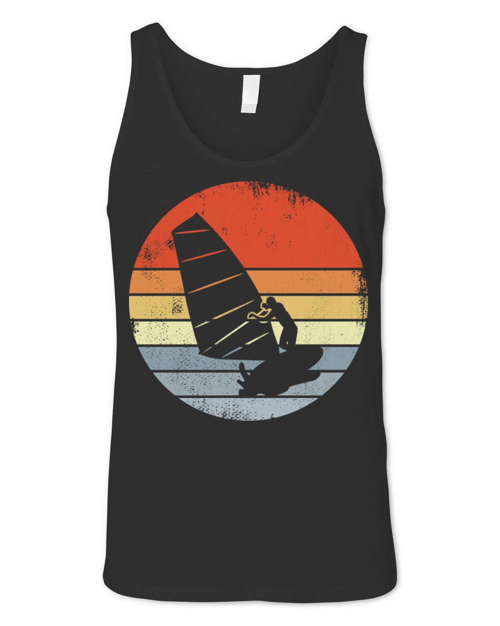 Vintage Windsurfer Sketch Unisex Jersey Tank
