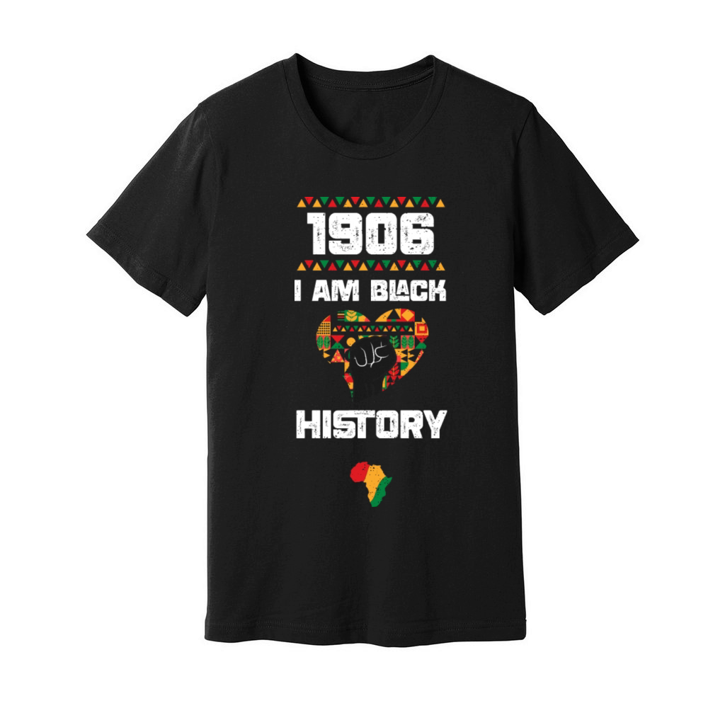 1906 I Am Black History Unisex Jersey Tee