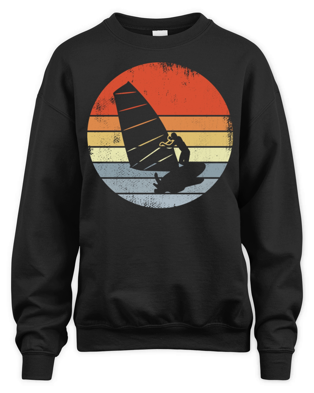 Vintage Windsurfer Sketch Unisex Premium Crewneck Sweatshirt