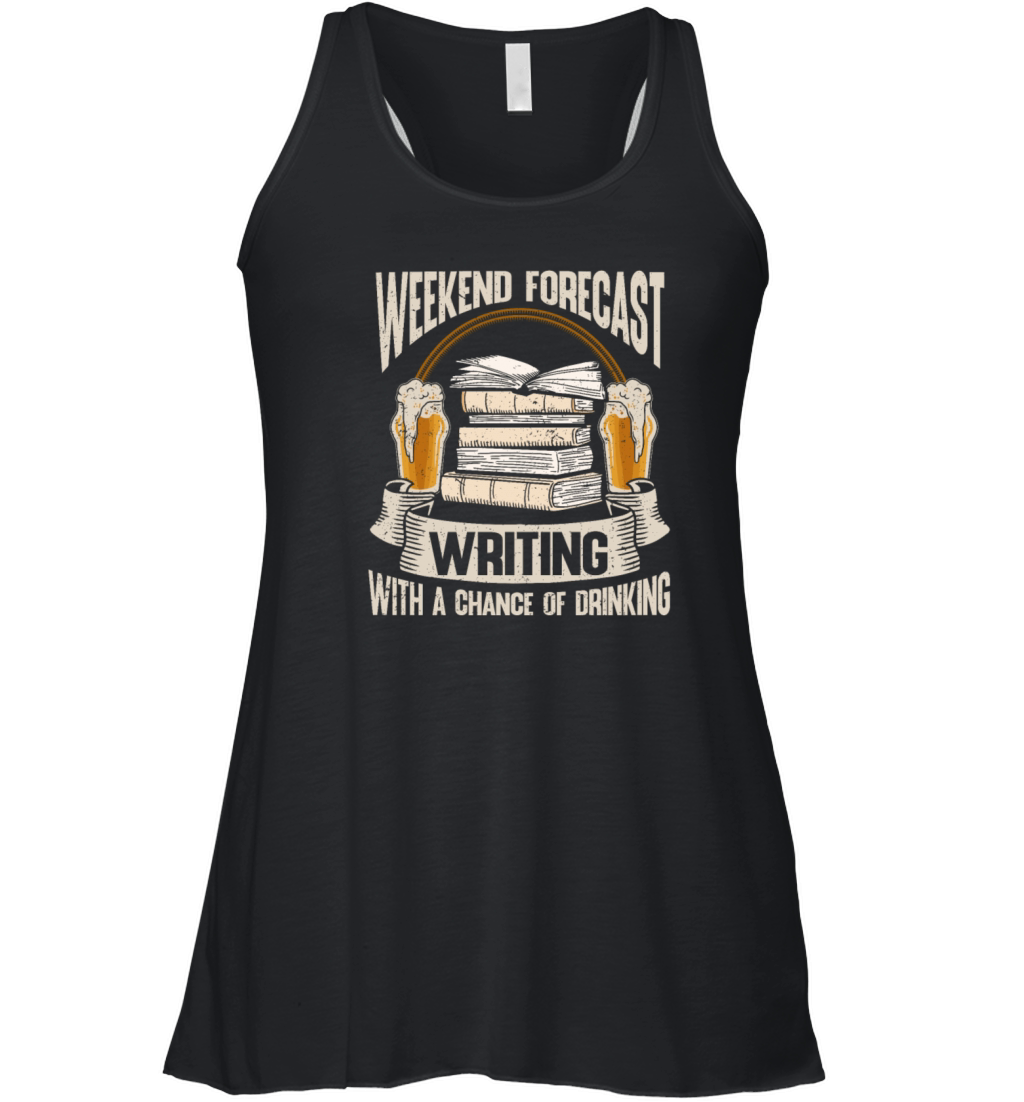 Author Gift Writing Quote Bookworm Author Women's Flowy Tank Top