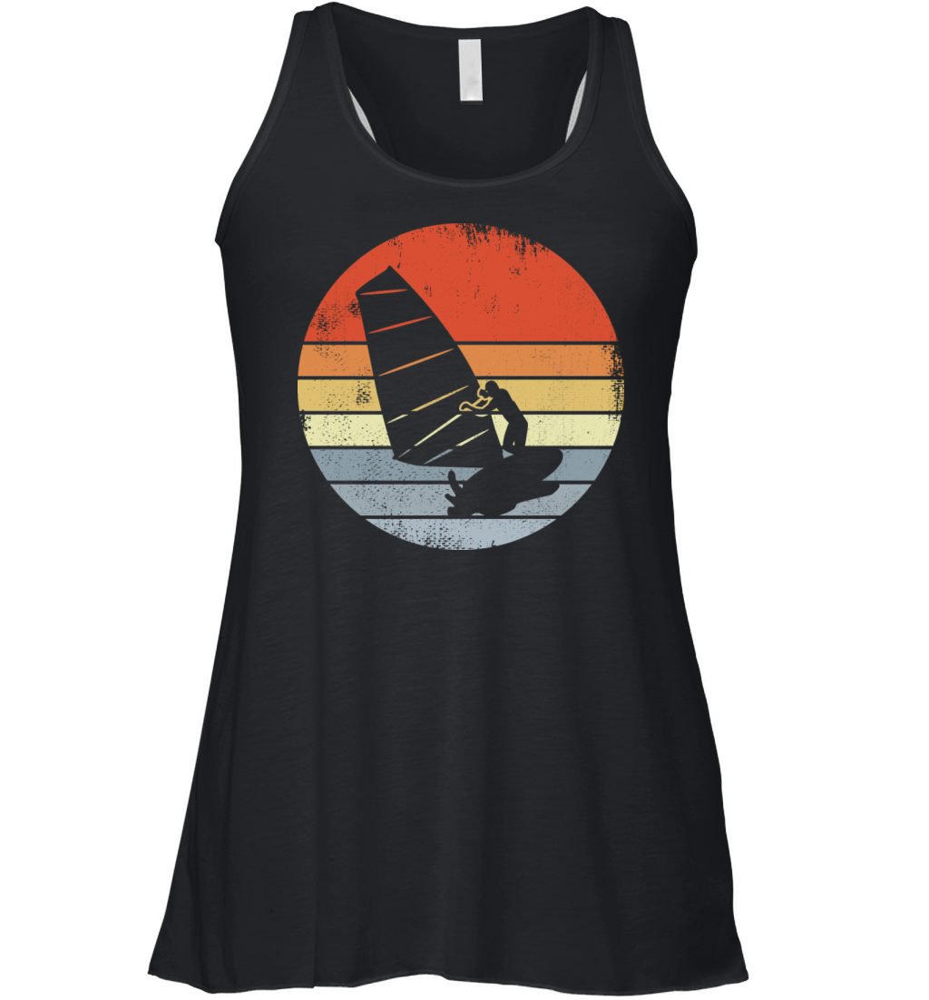 Vintage Windsurfer Sketch Women's Flowy Tank Top