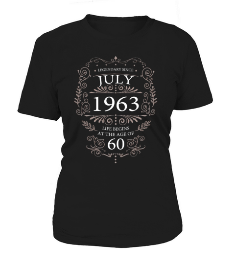 birthday Quotes 60th birthday july 1963 vintage Women's T-Shirt