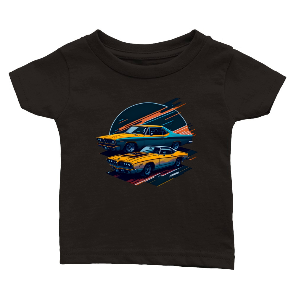 Classic Car Illustration Classic Baby Crewneck T-shirt