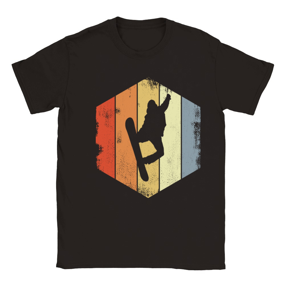 Vintage Snowboarder Classic Kids Crewneck T-shirt