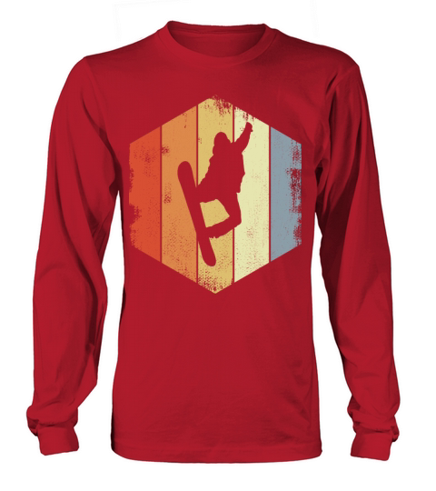 Vintage Snowboarder Long sleeved Unisex