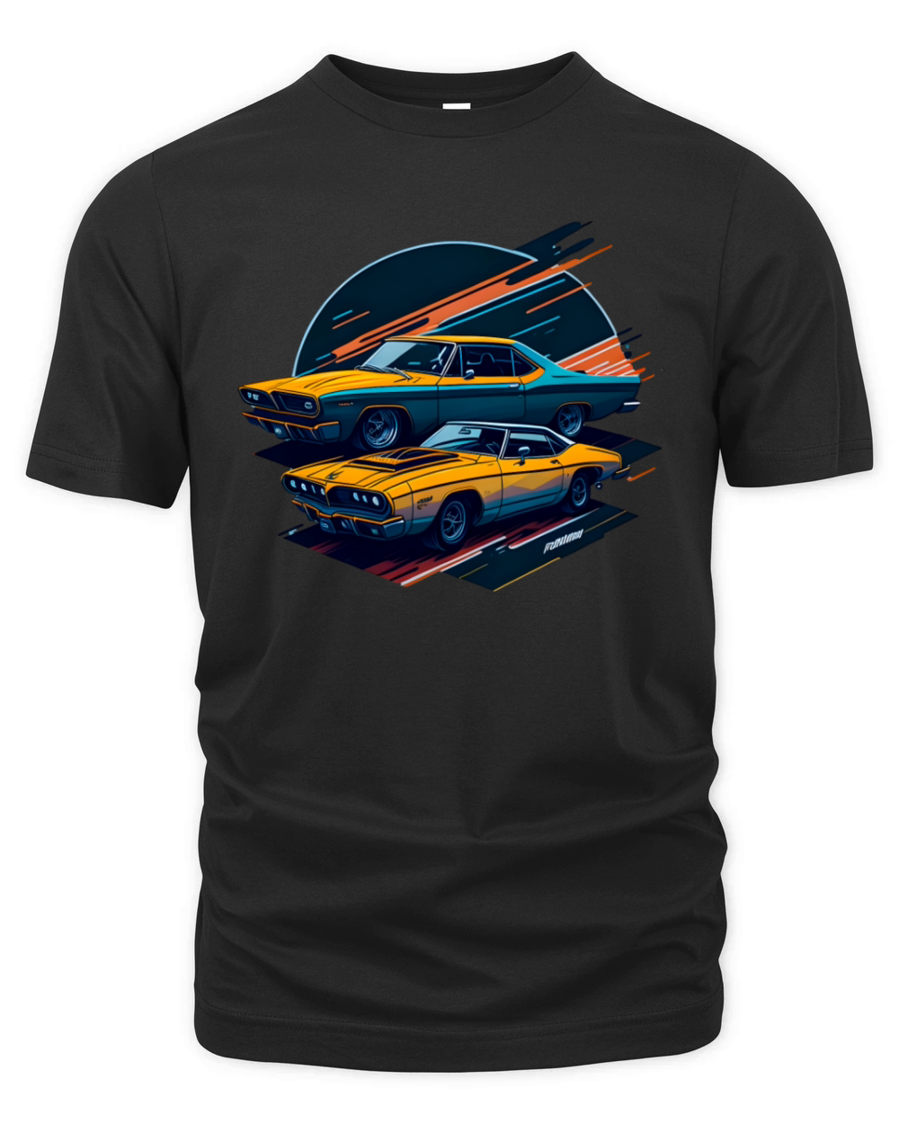 Classic Car Illustration Organic Unisex T-shirt