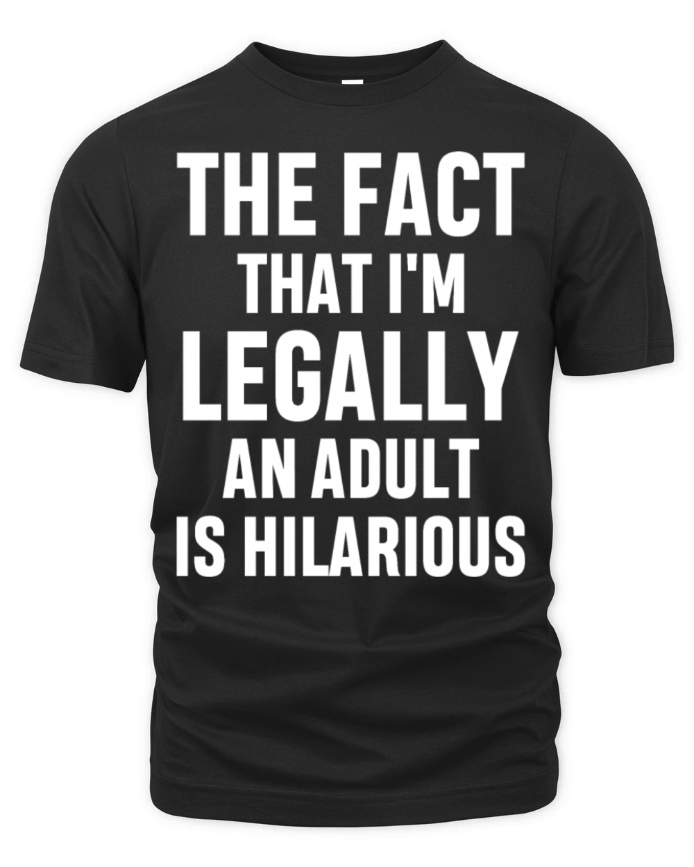 Im Legally An Adult Is Hilarious 18th Birthday Organic Unisex T-shirt