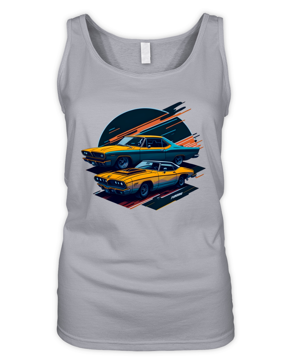 Classic Car Illustration Organic Women's Tank Top
