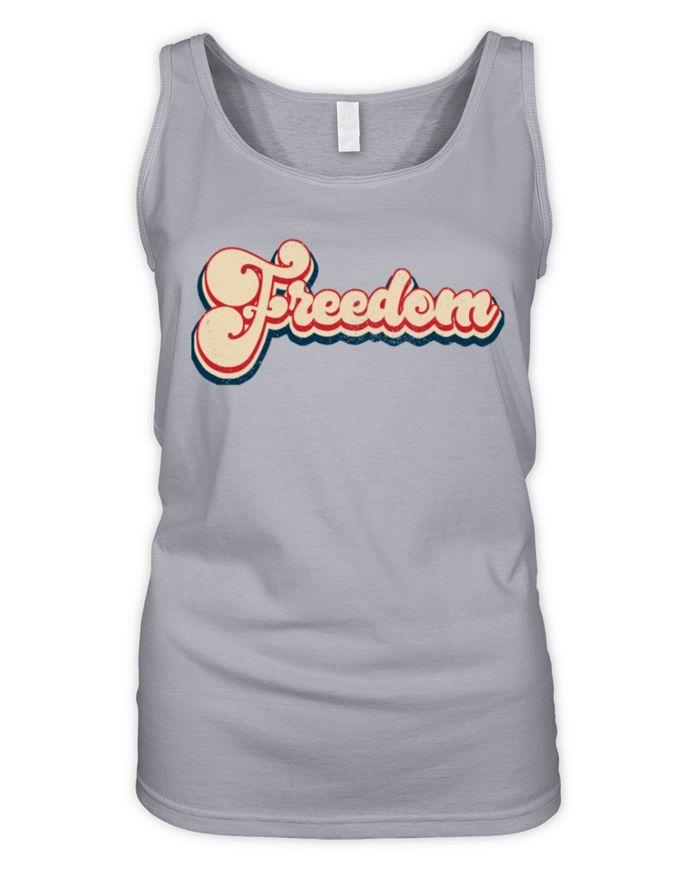Vintage Classic Freedom Patriotic 4th of July Organic Women's Tank Top