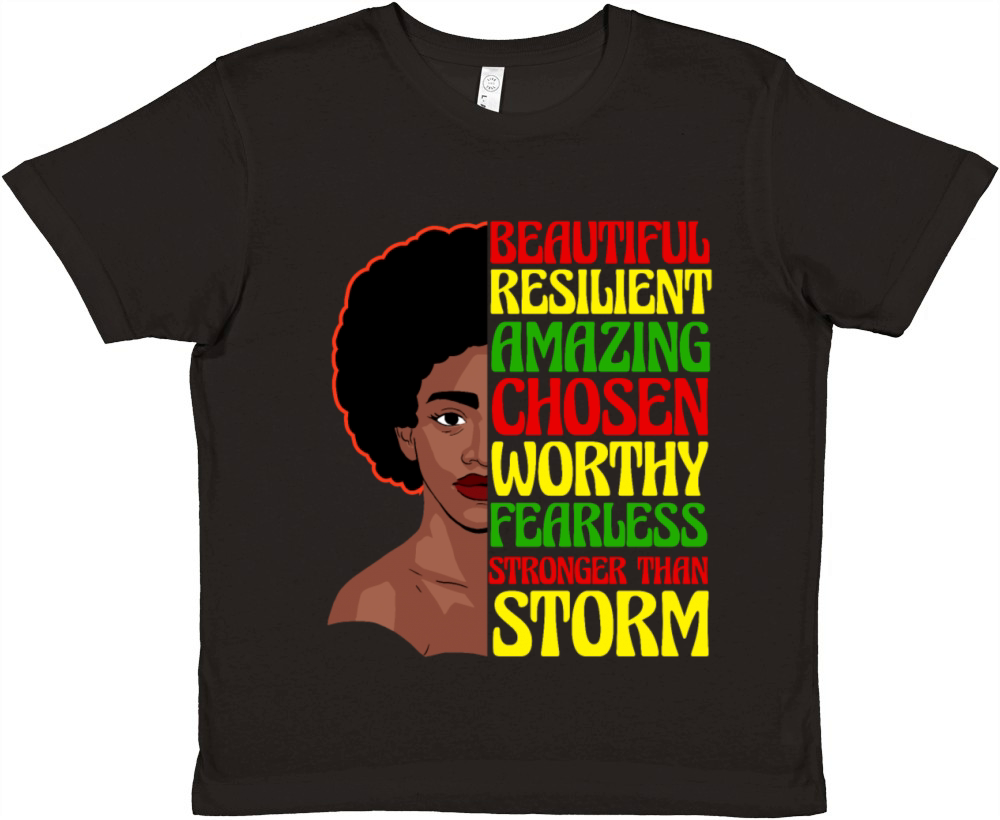 Black Women Pride Premium Kids Crewneck T-shirt