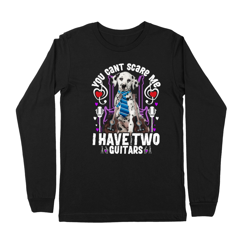 I Have Two Guitars With Dalmatian funny shirt Premium Long Sleeve