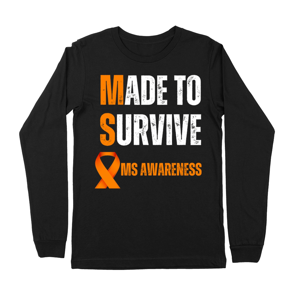 Made To Survive Ms Awareness Premium Long Sleeve