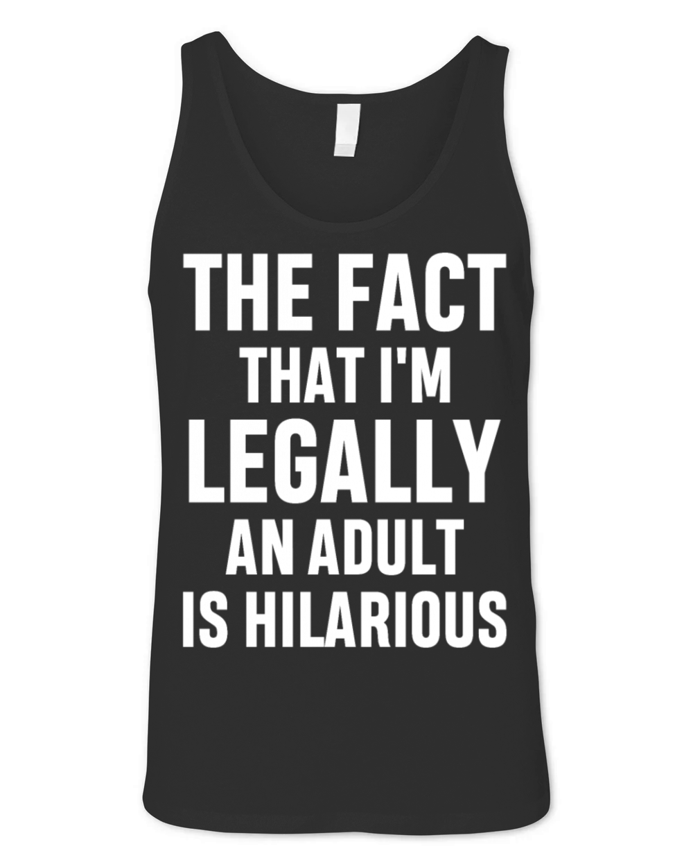 Im Legally An Adult Is Hilarious 18th Birthday Unisex Jersey Tank