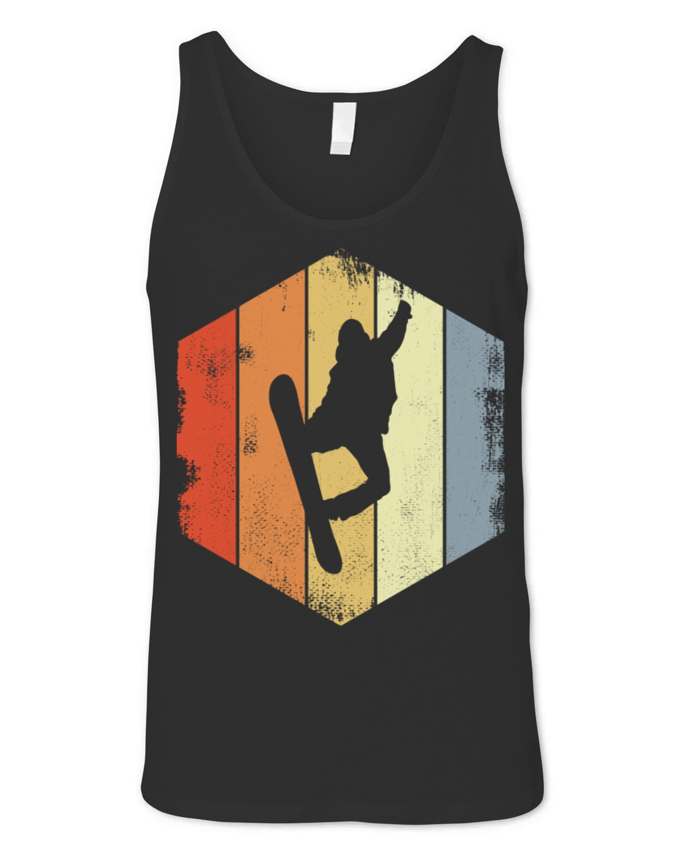 Vintage Snowboarder Unisex Jersey Tank