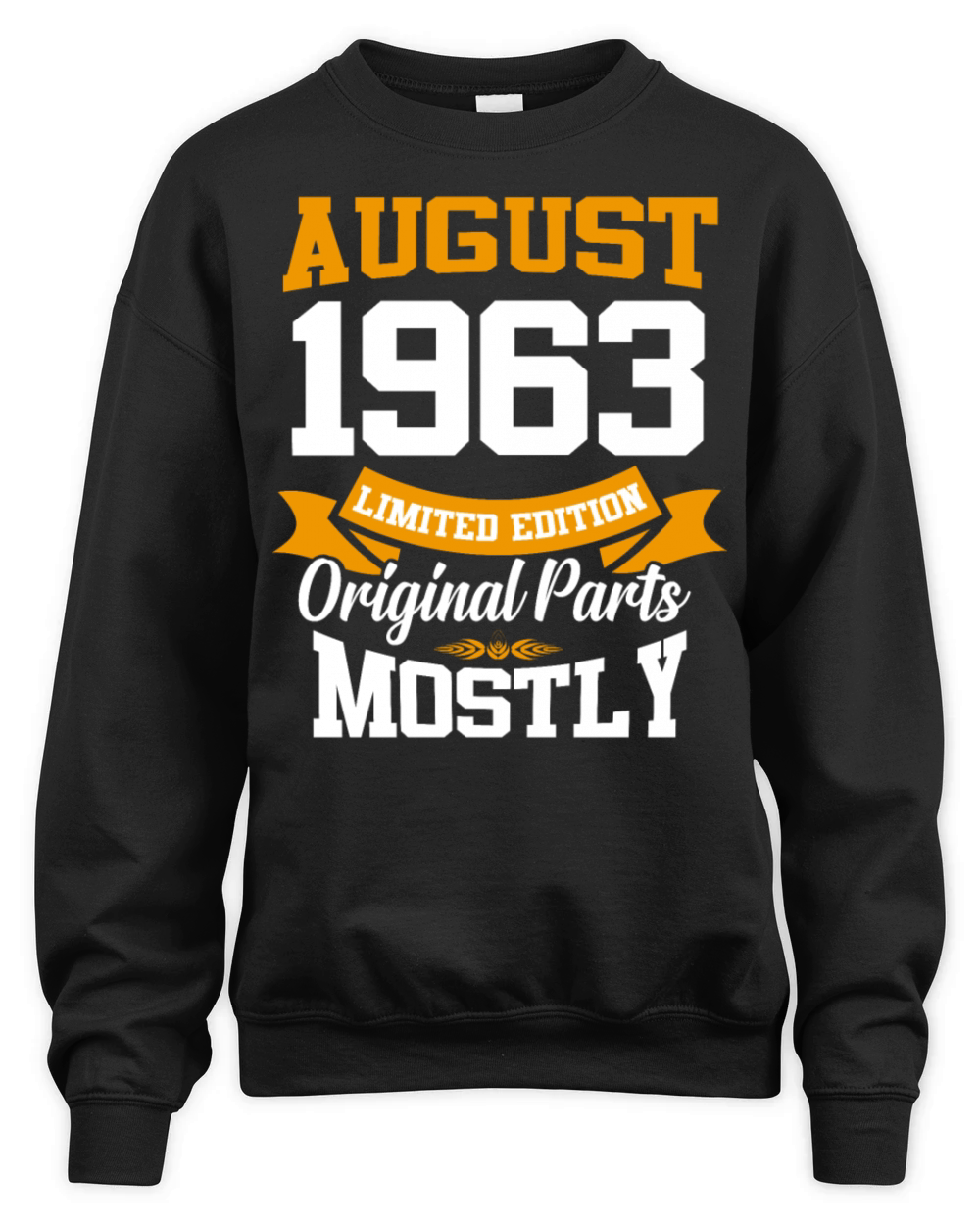 August 1963 Vintage Birthday Present Unisex Premium Crewneck Sweatshirt