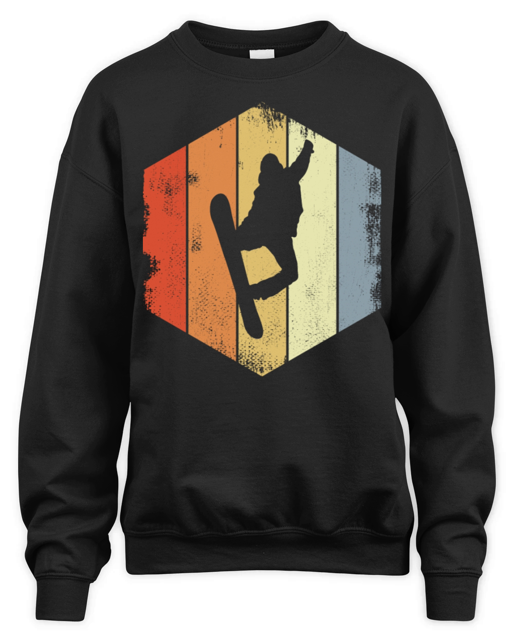 Vintage Snowboarder Unisex Premium Crewneck Sweatshirt