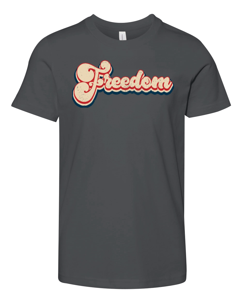 Vintage Classic Freedom Patriotic 4th of July Youth Unisex Jersey Tee