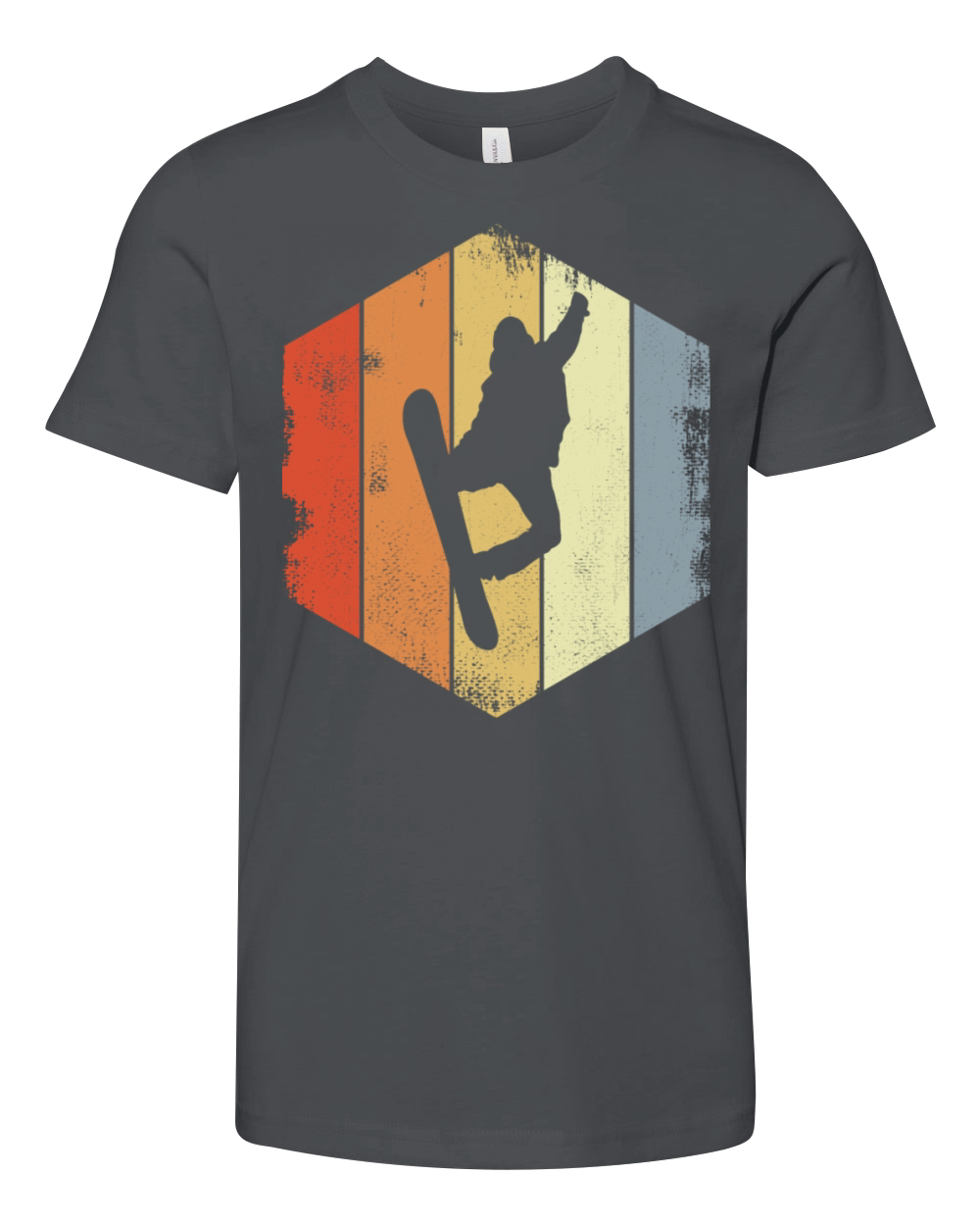 Vintage Snowboarder Youth Unisex Jersey Tee