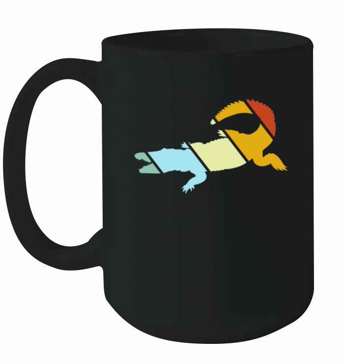 crocodile retro Ceramic Mug