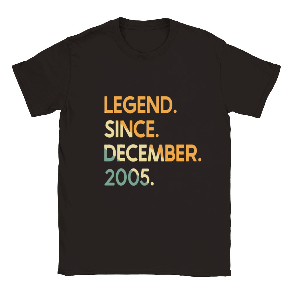 17 Years Vintage Legend Since December 2005 17th B Classic Kids Crewneck T-shirt